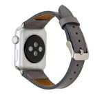 Bloomband Signature Stone Gray Deri Apple Watch Kordonu(44/45/46/49Mm)