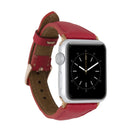 Bloomband Signature Warm Red Deri Apple Watch Kordonu(44/45/46/49Mm)