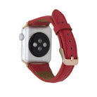 Bloomband Signature Warm Red Deri Apple Watch Kordonu(44/45/46/49Mm)