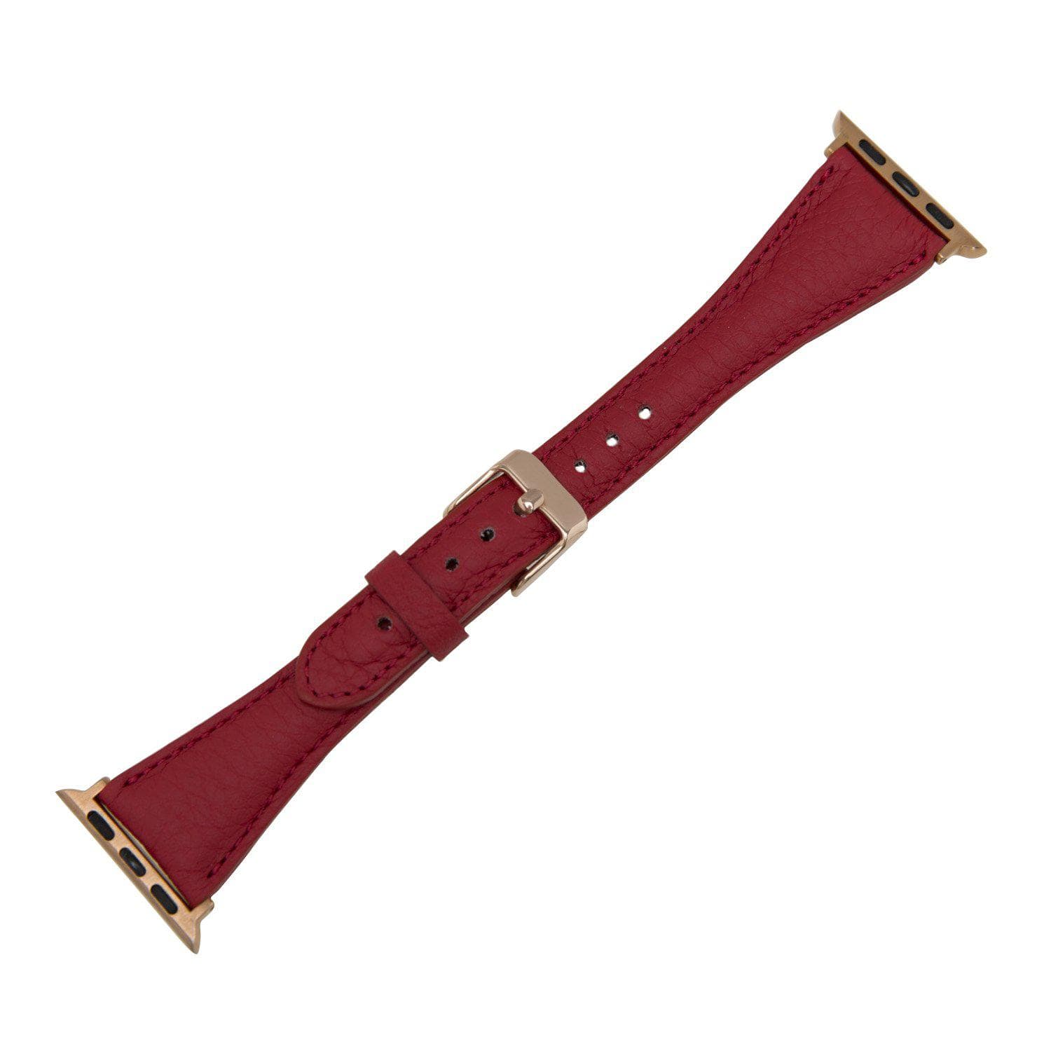 Bloomband Signature Warm Red Deri Apple Watch Kordonu(44/45/46/49Mm)
