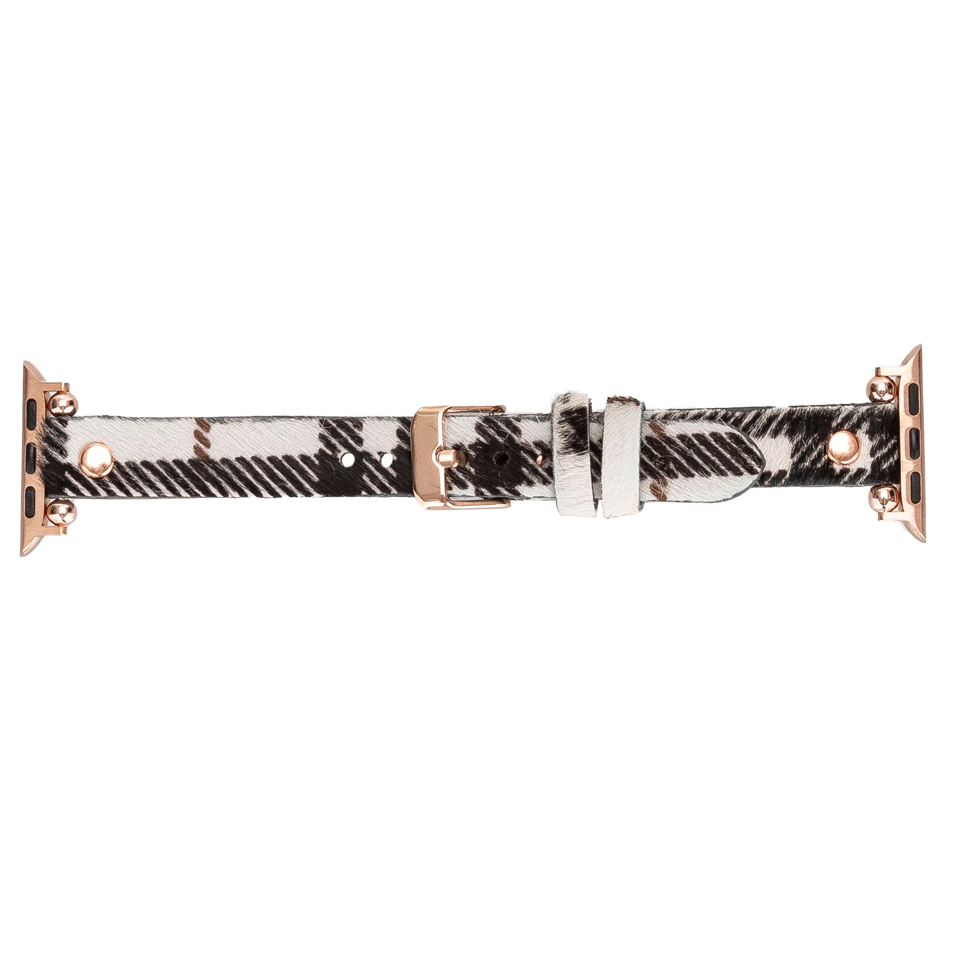 Bloomband Signature Wild Zebra Leather Apple Watch Band - 44/45/46/49Mm