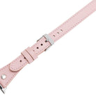 Bloomband Silver Tokalı Double Tour Pink Deri Apple Watch Kayışı - 44/45/46/49Mm