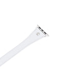 Bloomband Silver Tokalı Double Tour White Deri Apple Watch Kayışı - 44/45/46/49Mm