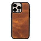 Bloomcase Apple Iphone 15 Pro (6.1") Deep Mocca Hakiki Deri Çıkarılabilir Cüzdanlı Telefon Kılıfı