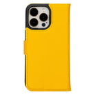 Bloomcase Apple Iphone 15 Pro (6.1") Soleil Yellow Hakiki Deri Çıkarılabilir Cüzdanlı Telefon Kılıfı