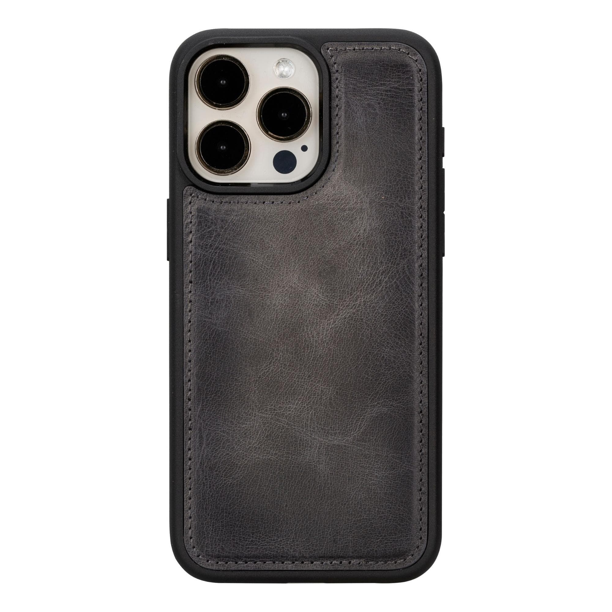 Bloomcase Apple Iphone 15 Pro (6.1") Warm Greige Hakiki Deri Çıkarılabilir Cüzdanlı Telefon Kılıfı