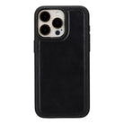 Bloomcase Apple Iphone 15 Pro Max (6.7") Onyx Blackhakiki Deri Çıkarılabilir Cüzdanlı Telefon Kılıfı