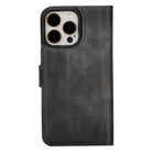 Bloomcase Apple Iphone 15 Pro Max (6.7") Warm Greige Hakiki Deri Çıkarılabilir Cüzdanlı Telefon Kılıfı