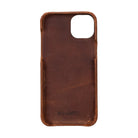 Bloomcase Apple Iphone 16 (6.1") Saddle Brown Hakiki Deri Telefon Kılıfı