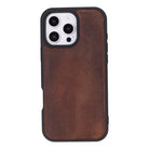 Bloomcase Apple Iphone 16 Pro Max(6.9") Dark Mocassin Hakiki Deri Telefon Kılıfı
