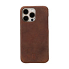 Bloomcase Apple Iphone 16 Pro Max(6.9") Saddle Brown Hakiki Deri Telefon Kılıfı