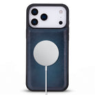 Bloomcase Mono Midnight Marine Apple Iphone 17 Pro (6.3") Hakiki Deri Magsafe Kılıf
