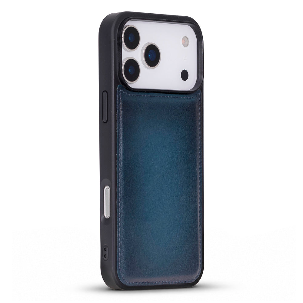 Bloomcase Mono Midnight Marine Apple Iphone 17 Pro Max(6.9") Hakiki Deri Magsafe Kılıf