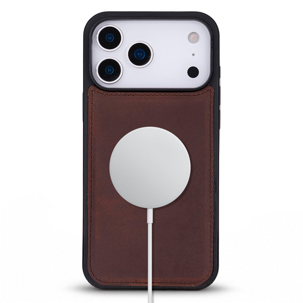 Bloomcase Mono Saddle Heritage Apple Iphone 17 Pro Max(6.9") Hakiki Deri Magsafe Kılıf