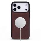 Bloomcase Mono Saddle Heritage Apple Iphone 17 Pro Max(6.9") Hakiki Deri Magsafe Kılıf