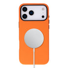 Bloomcase Mono Pebble Orange Apple Iphone 17 Pro Max (6.9") Hakiki Deri Magsafe Kılıf