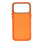 Bloomcase Mono Pebble Orange Apple Iphone 17 Pro Max (6.9") Hakiki Deri Magsafe Kılıf