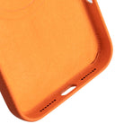 Bloomcase Mono Pebble Orange Apple Iphone 17 Pro Max (6.9") Hakiki Deri Magsafe Kılıf