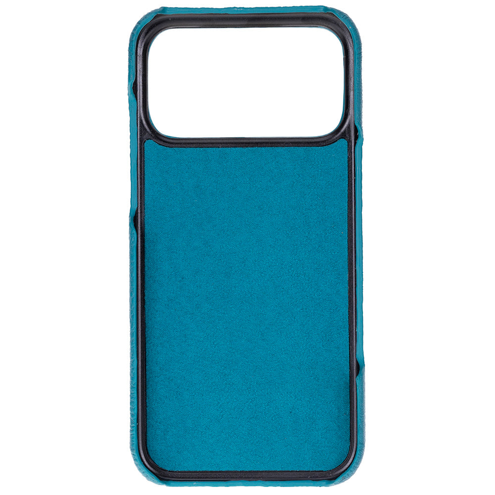 Bloomcase Ultimate Jacket Lagoon Blue– Apple Iphone 17 Pro Max (6.9") Hakiki Deri Kılıf