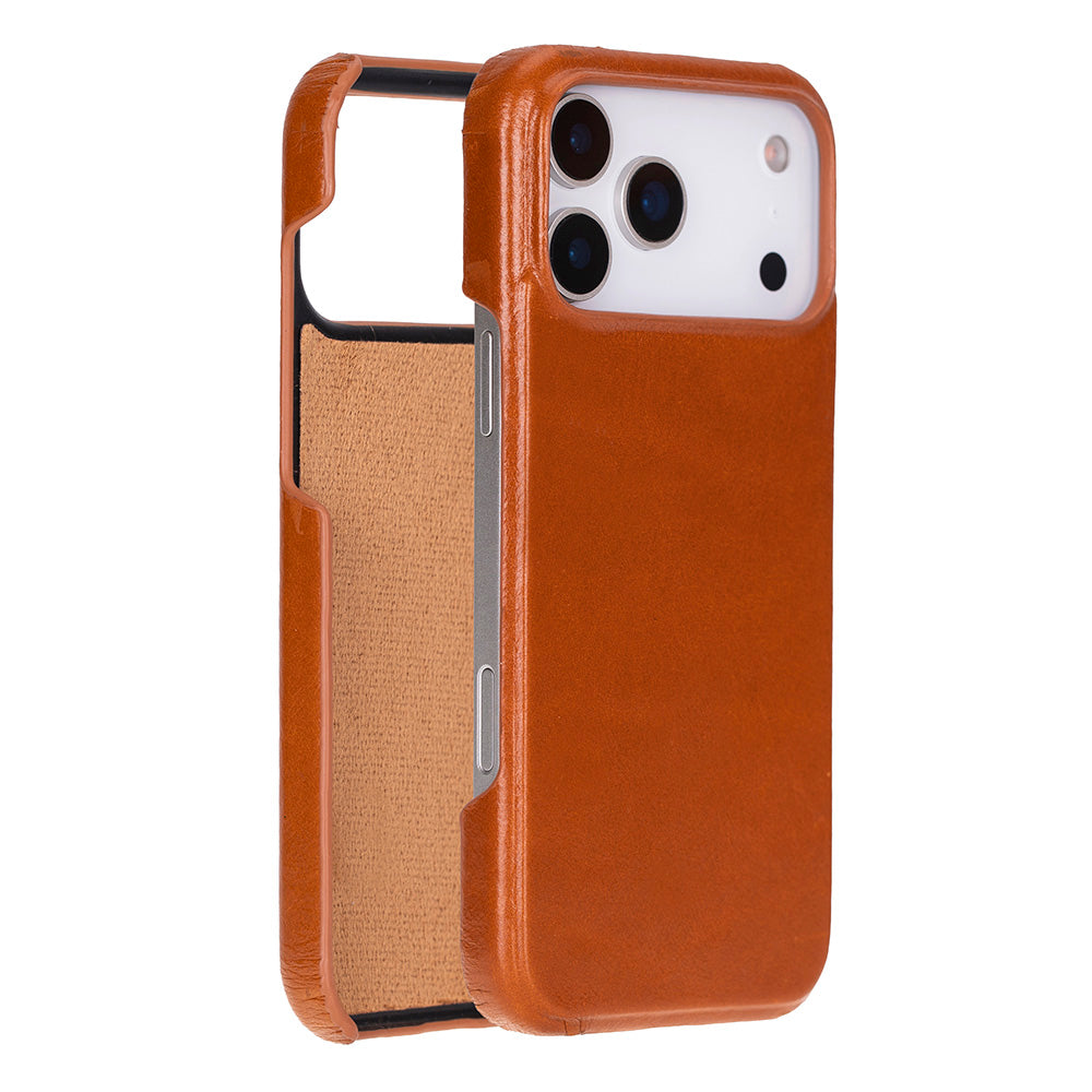 Bloomcase Ultimate Jacket Urban Tan – Apple Iphone 17 Pro Max (6.9") Hakiki Deri Kılıf