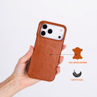 Bloomcase Ultimate Jacket Urban Tan – Apple Iphone 17 Pro Max (6.9") Hakiki Deri Kılıf