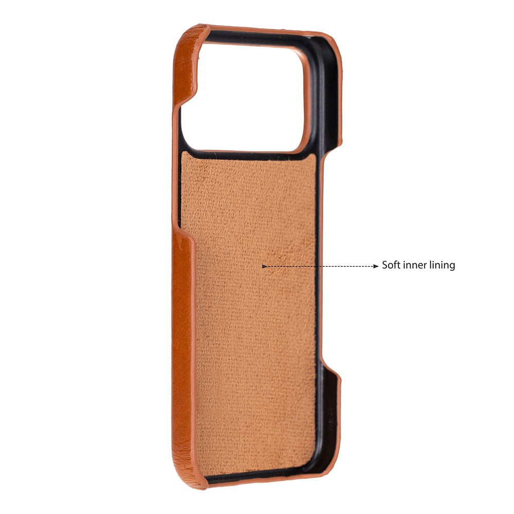 Bloomcase Ultimate Jacket Urban Tan – Apple Iphone 17 Pro Max (6.9") Hakiki Deri Kılıf