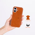 Bloomcase Ultimate Jacket Warm Tan - Apple Iphone 17 (6.3") Hakiki Deri Kılıf