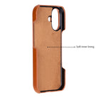 Bloomcase Ultimate Jacket Warm Tan - Apple Iphone 17 (6.3") Hakiki Deri Kılıf