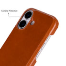Bloomcase Ultimate Jacket Warm Tan - Apple Iphone 17 (6.3") Hakiki Deri Kılıf