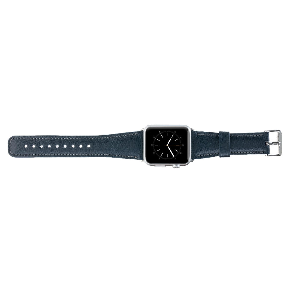 Bloominbag-Bloomin Band Celeste Blue Deri Apple Watch Kordon 40/41/42mm-4-Milagron.com