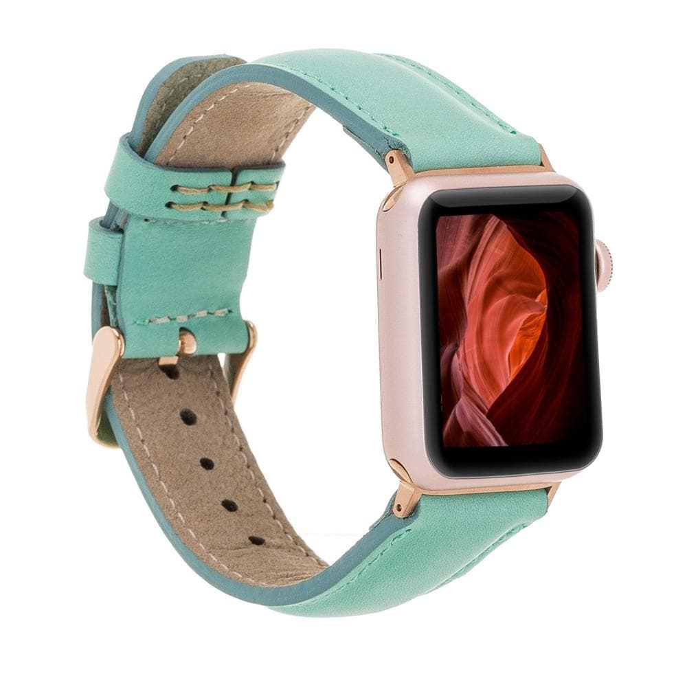 Bloominbag-Bloomin Band Sage Deri Apple Watch Kordon 40/41/42mm-1-Milagron.com