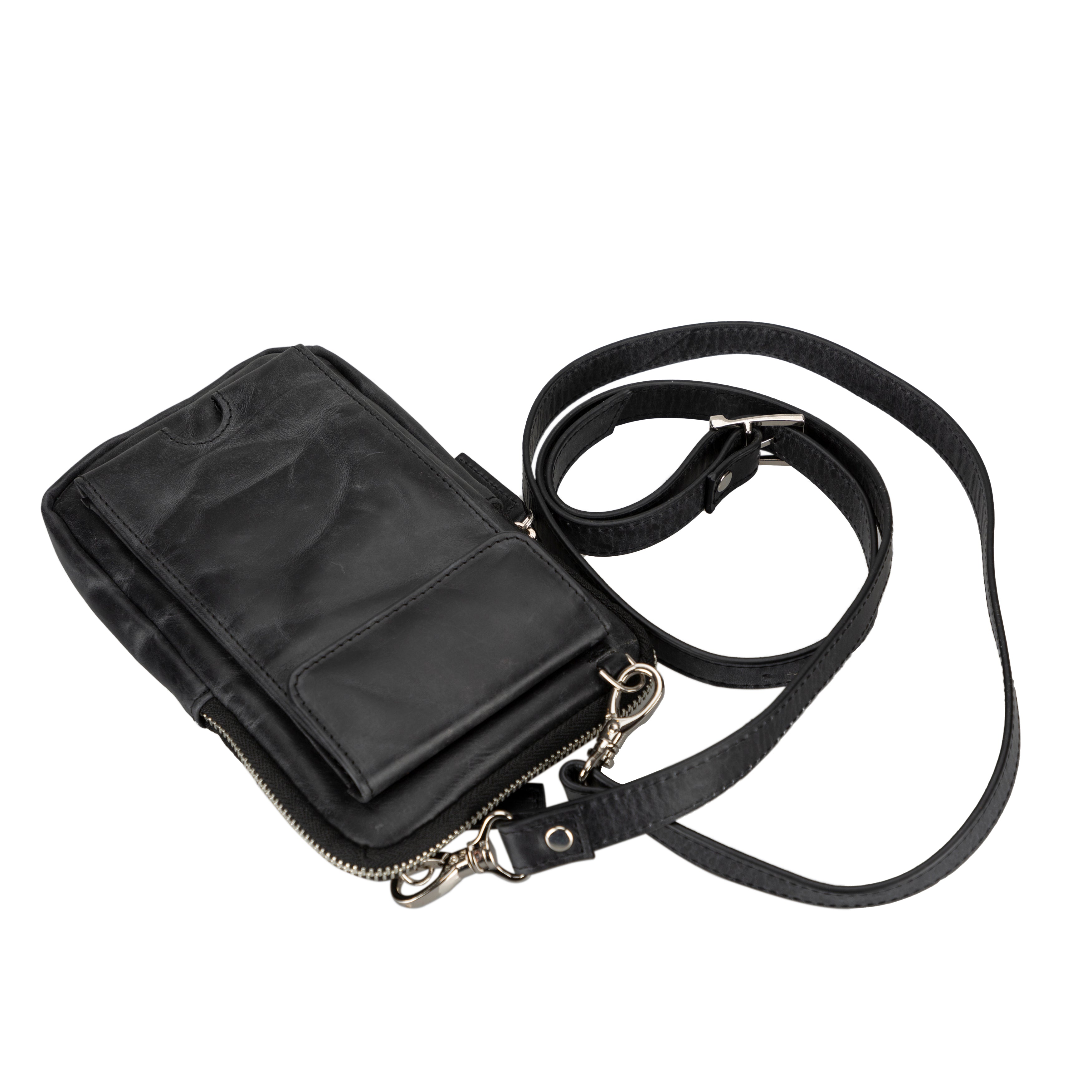 Bloomnino Marine Noir Hakiki Deri Crossbody Çanta