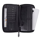 Bloomporter Obsidian Black Hakiki Deri Telefon Bölmeli Cüzdan