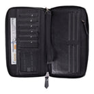 Bloomporter Obsidian Black Hakiki Deri Telefon Bölmeli Cüzdan
