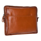 Bloomsleeve Leeds 14" Golden Tan Hakiki Deri Laptop & Tablet Askılı Kılıfı