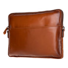 Bloomsleeve Leeds 14" Golden Tan Hakiki Deri Laptop & Tablet Askılı Kılıfı