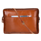 Bloomsleeve Leeds 16" Sandy Tan Hakiki Deri Laptop & Tablet Askılı Kılıfı