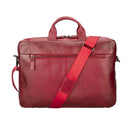 Bloomurban Shield 13"-14" Crimson Red Deri Laptop / Macbook Çantası