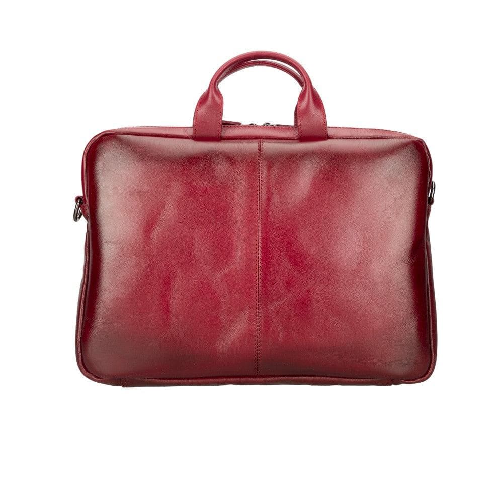 Bloomurban Shield 13"-14" Crimson Red Deri Laptop / Macbook Çantası