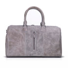 Bloomvoyage Ash Gray Hakiki Deri Duffle Çanta - Kadın Seyahat & Hafta Sonu Çantası