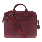 Burgundy Still Hakiki Süet Deri 13-14 Inç Macbook/Laptop Çantası