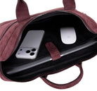Burgundy Still Hakiki Süet Deri 13-14 Inç Macbook/Laptop Çantası