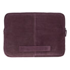 Burgundy Still Hakiki Süet Deri 13-14 Inç Macbook/Laptop Kılıfı