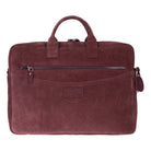 Burgundy Still Hakiki Süet Deri 15-16 Inç Macbook/Laptop Çantası