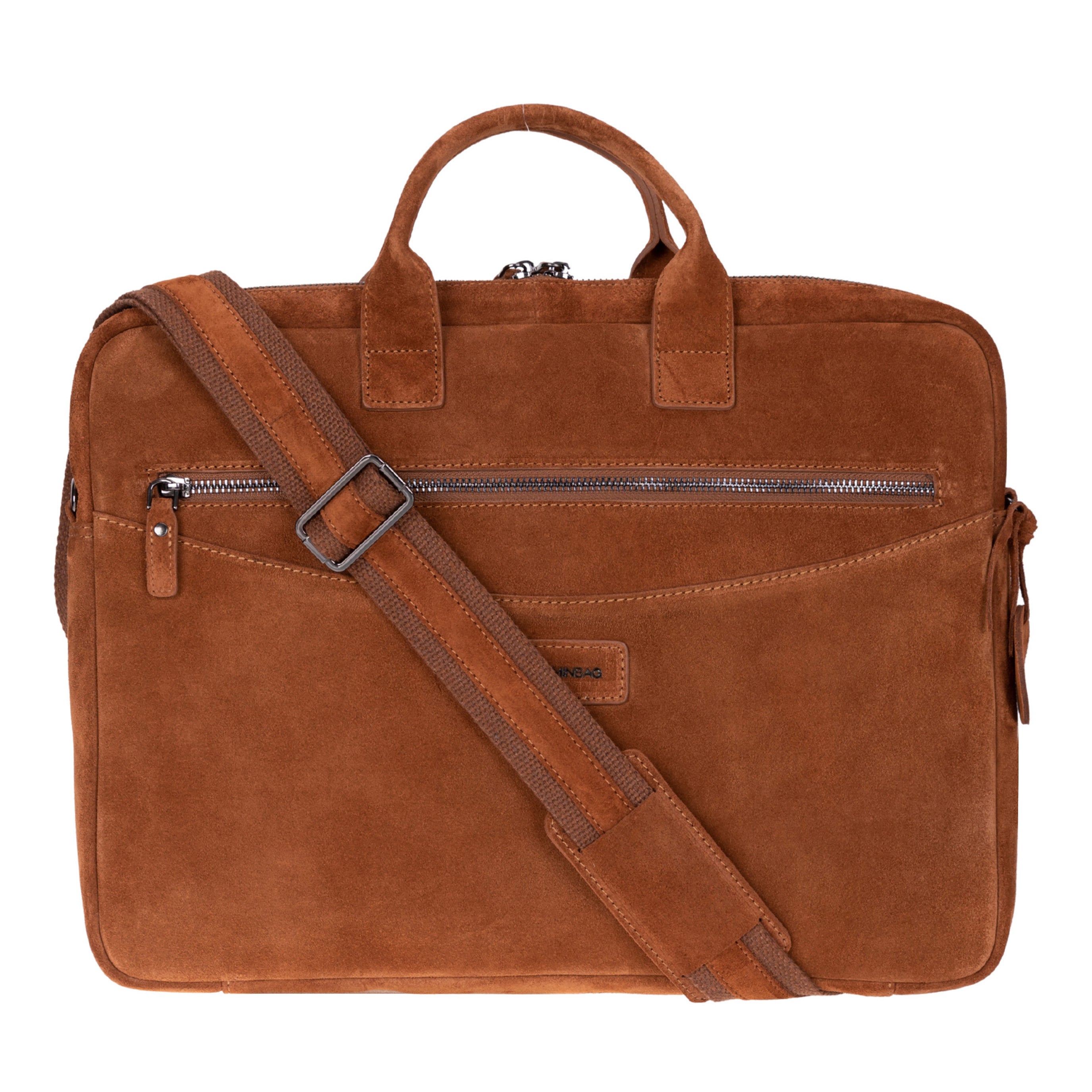Camel Still Hakiki Süet Deri 15-16 Inç Macbook/Laptop Çantas