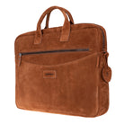 Camel Still Hakiki Süet Deri 15-16 Inç Macbook/Laptop Çantas