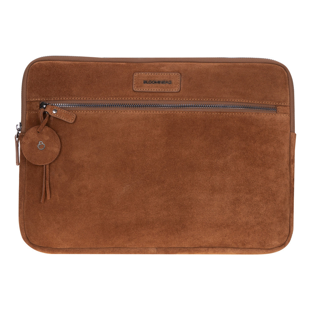 Camel Still Hakiki Süet Deri 15-16 Inç Macbook/Laptop Kılıfı