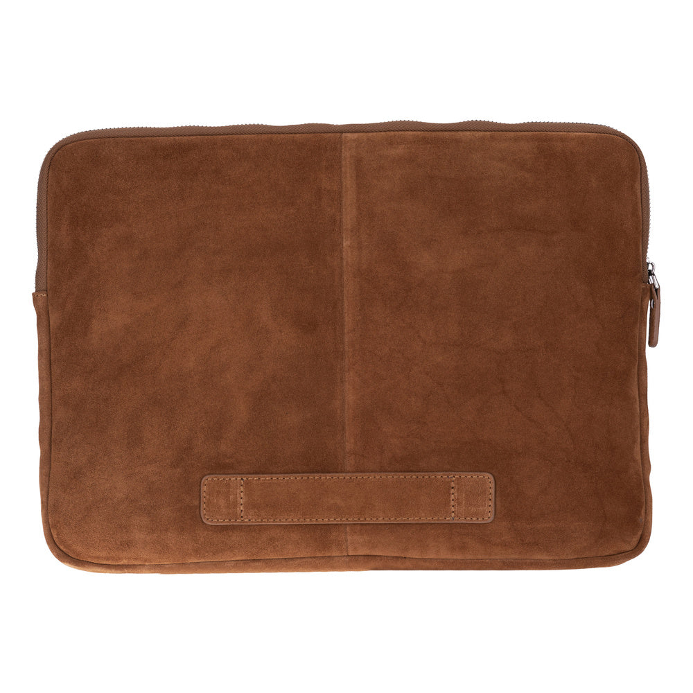 Camel Still Hakiki Süet Deri 15-16 Inç Macbook/Laptop Kılıfı