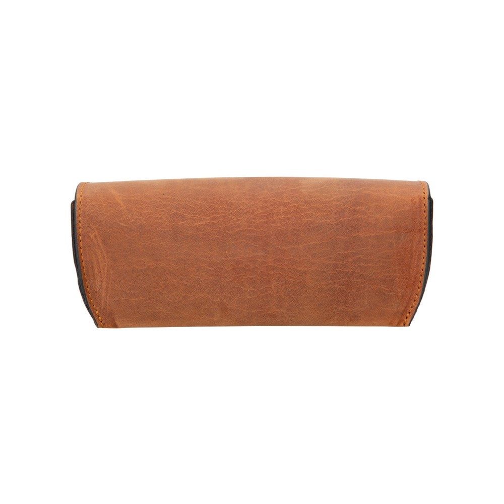 Bloominbag-Capri Saddle Brown Hakiki Deri Gözlük Kılıfı-2-Milagron.com