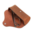 Bloominbag-Capri Saddle Brown Hakiki Deri Gözlük Kılıfı-4-Milagron.com